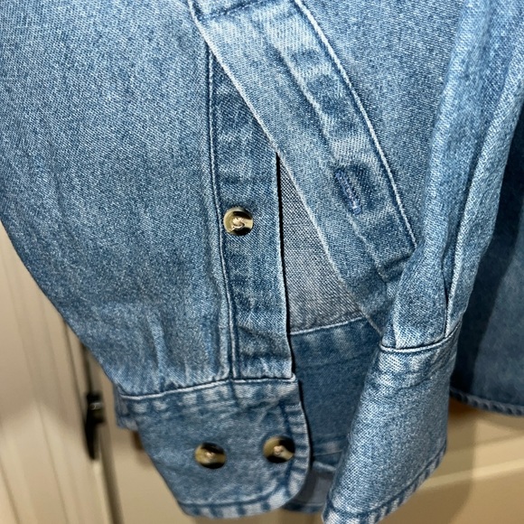 Hatteras Concepts Denim Long Sleeve Button Collar 2XL Sony Ericsson Logo • NWOT - Picture 8 of 9